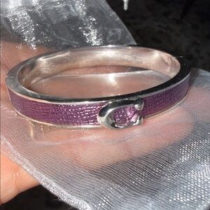 Coach Purple and Silver Bracelet